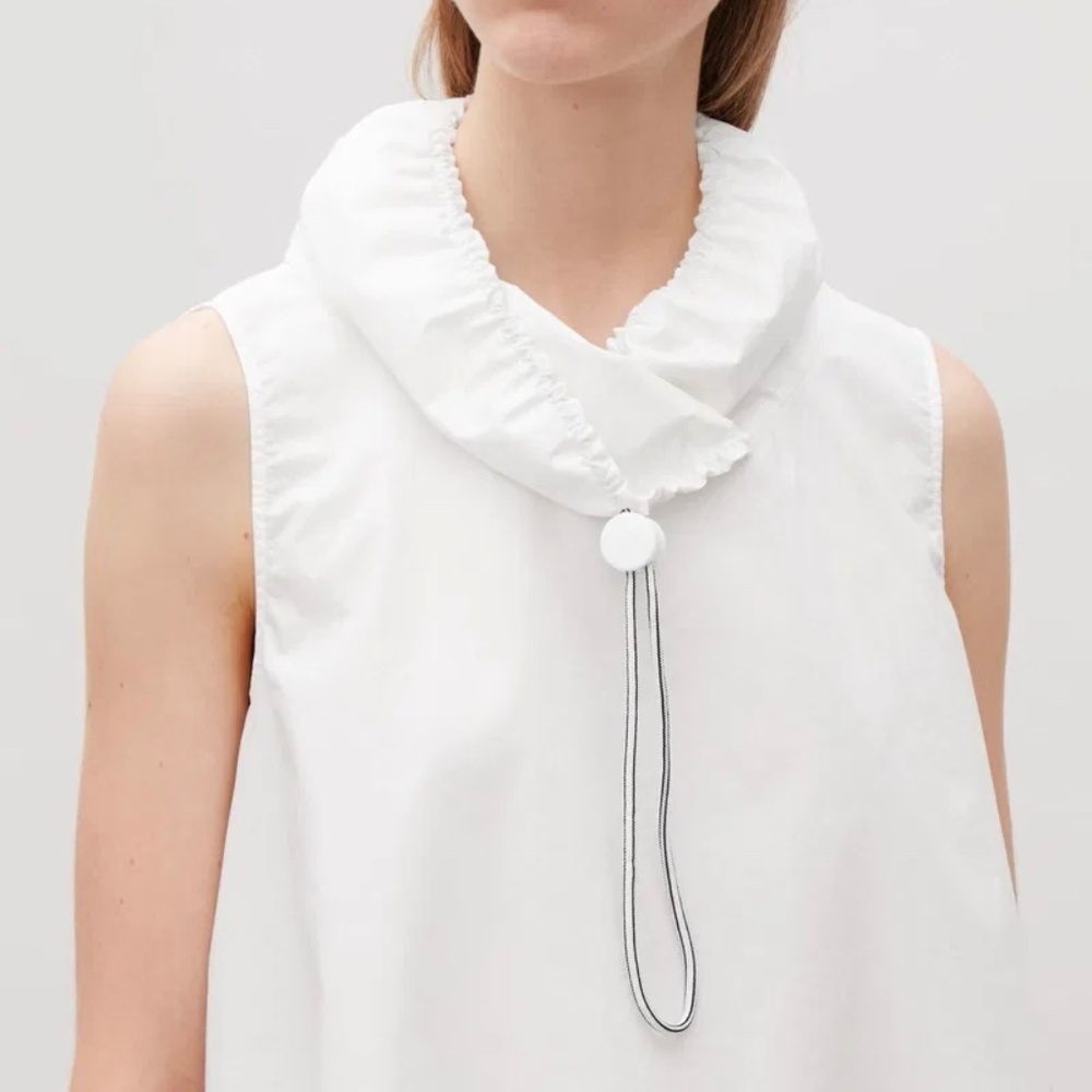 COS Collapsing Drawstring Neckline Top - Picture 2 of 12